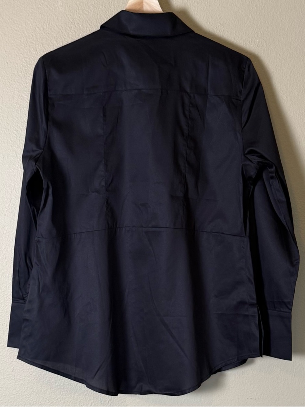 NWT Harshman Los Angeles Black Long-Sleeve Button Pullover Cotton Shirt Medium - Picture 4 of 7